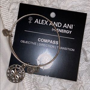 ALEX AND ANI silver compass bracelet